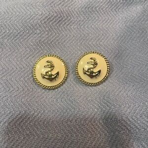 Vintage nautical Anchor Earrings